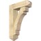Ekena Millwork Merced Arts and Crafts Rough Sawn Bracket w/ Offset Brace, Douglas Fir, 8"W x 28"D x 40"H BKT0806X28X40MRC03RDF - alternate 1